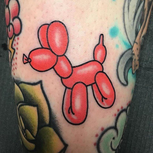 Females Ballon Animal Tattoos