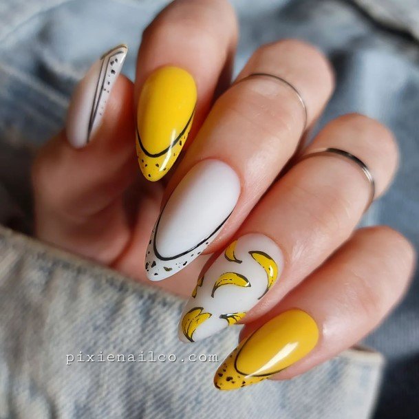 Females Banana Nails