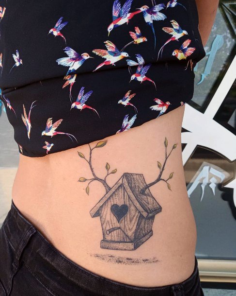 Females Birdhouse Tattoos