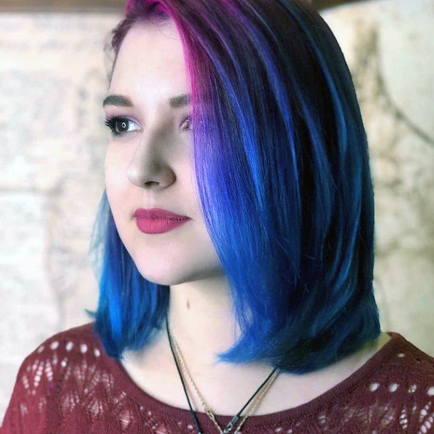 Females Blue Hairstyles