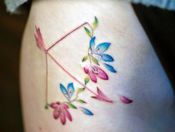 Females Bow And Arrow Tattoos