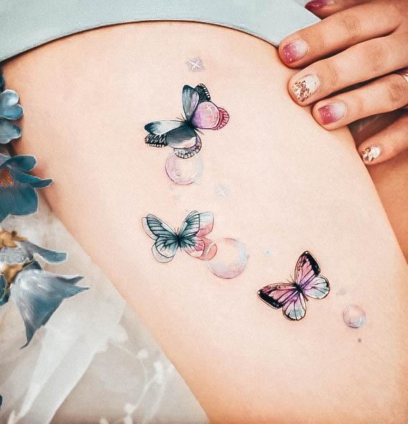 Females Bubble Tattoos