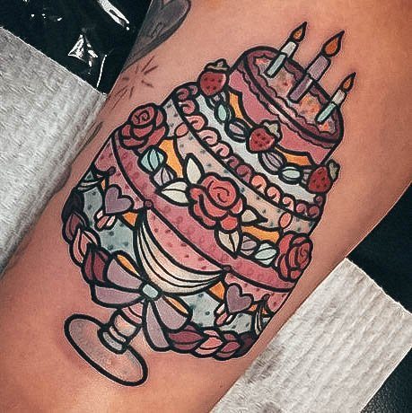 Females Cake Tattoos