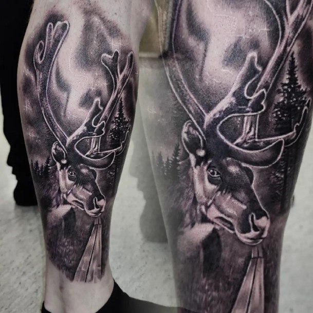 Top 100 Best Caribou Reindeer Tattoos For Women Animal Design Ideas