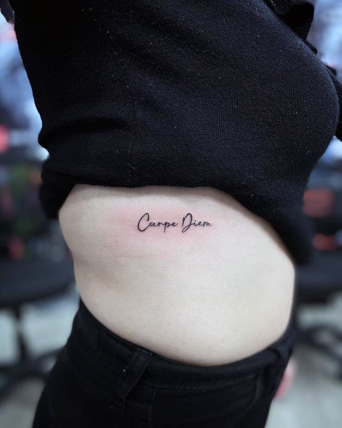 Females Carpe Diem Tattoos