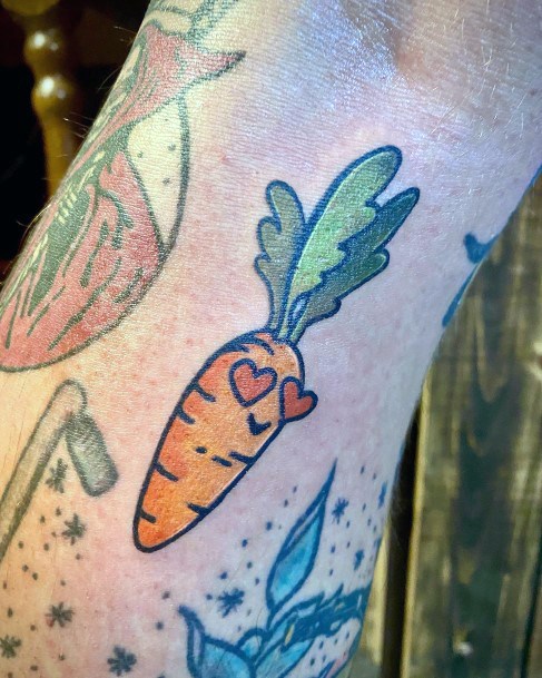 Females Carrot Tattoos