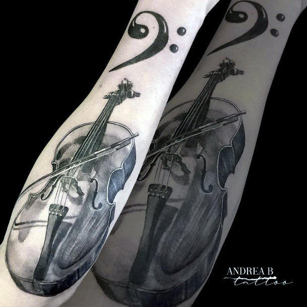 Females Cello Tattoos