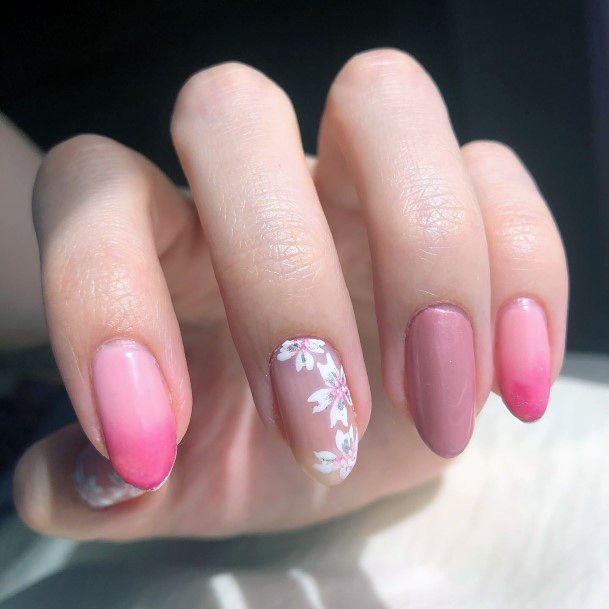 Females Cherry Blossom Sakura Nails