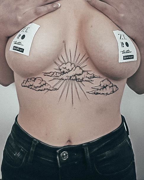 Females Cloud Tattoos