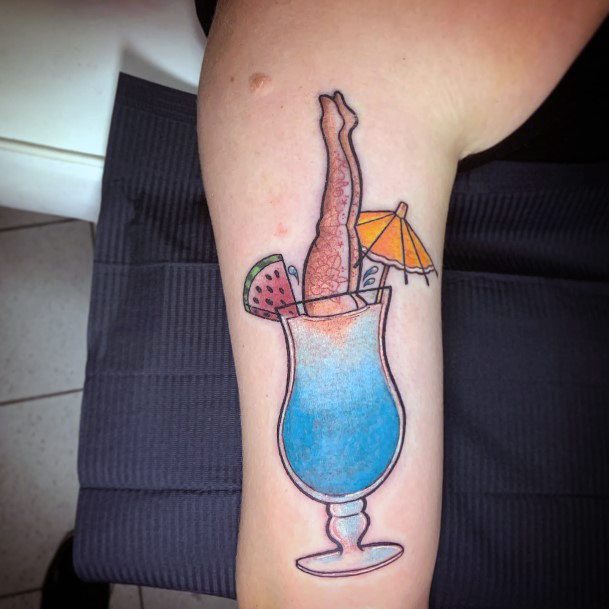 Females Cocktail Tattoos