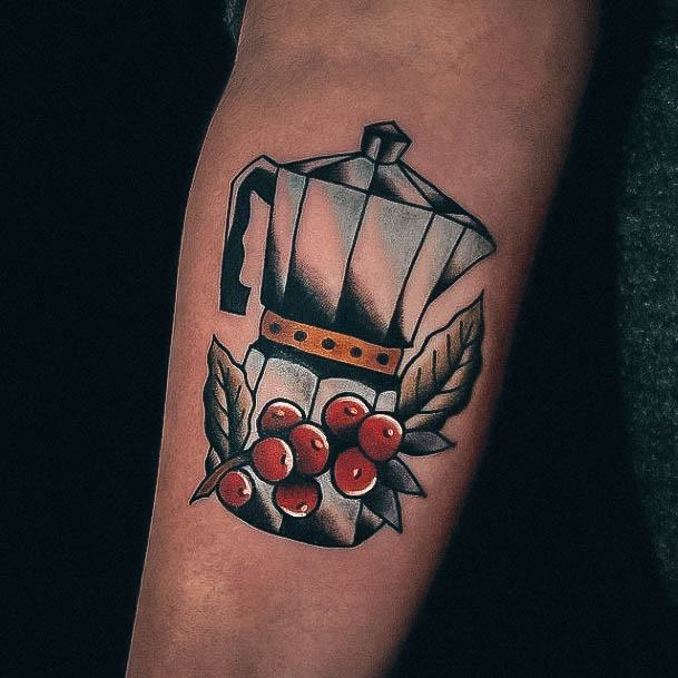 Females Coffee Pot Tattoos