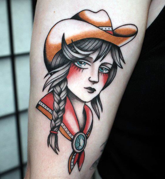 Females Cowgirl Tattoos