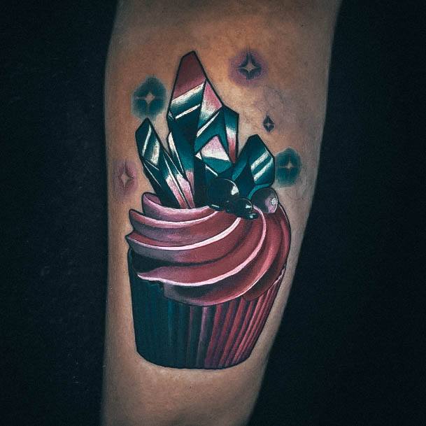 Females Cupcake Tattoos