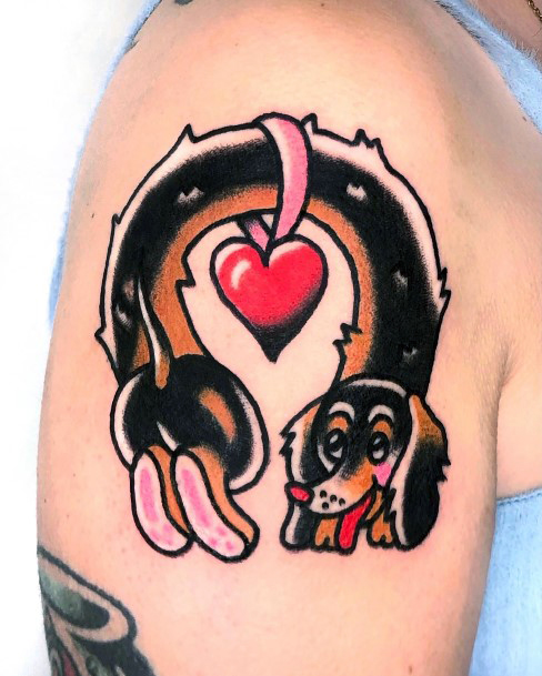 Females Dachshund Tattoos