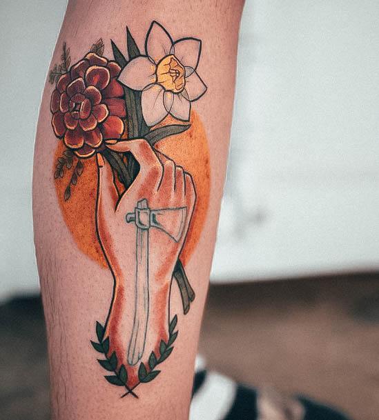 Females Daffodil Tattoos