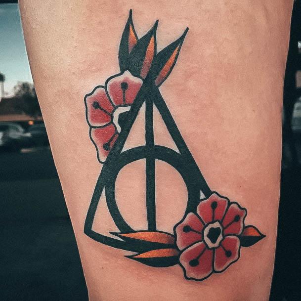 Females Deathly Hallows Tattoos