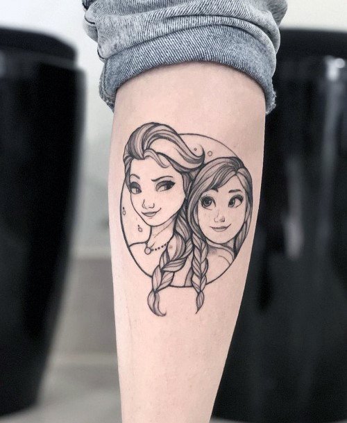 Females Elsa Tattoos