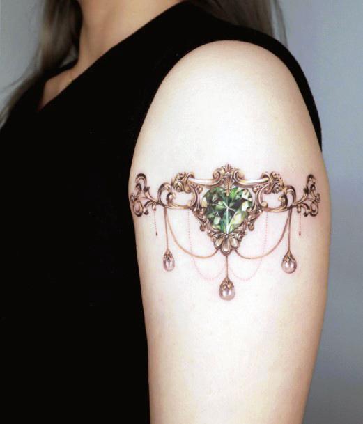 Females Emerald Tattoos