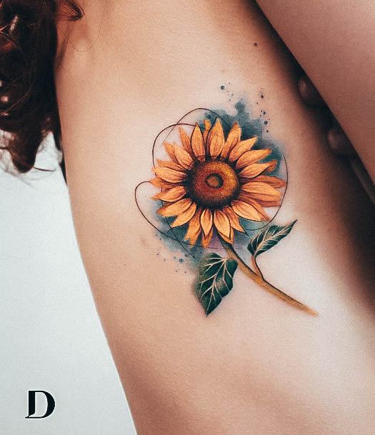 Females Floral Tattoos