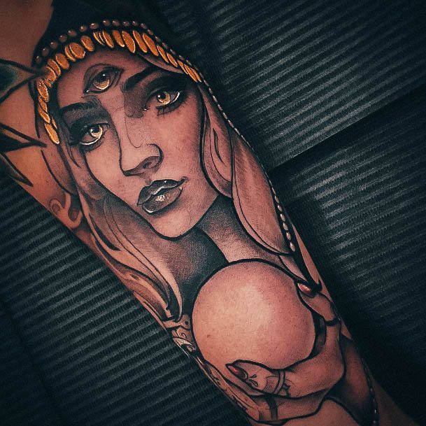 Females Fortune Teller Tattoos