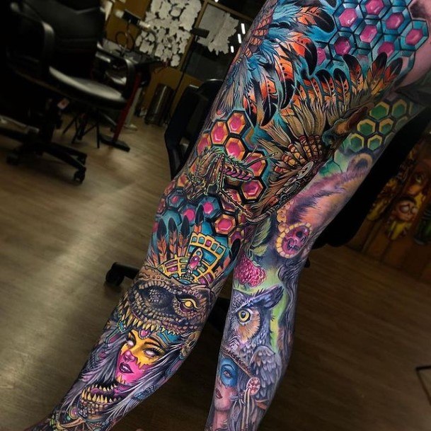 Females Full Sleeve Tattoos