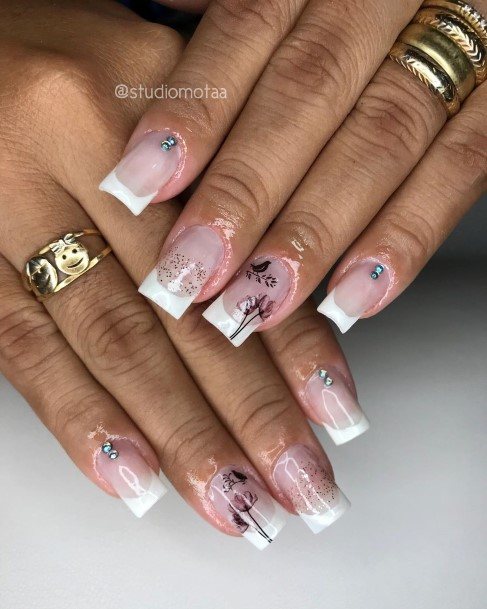 Females Glitter Nails