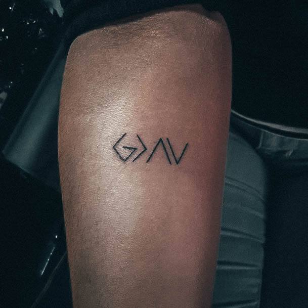 Females God Is Greater Than The Highs And Lows Tattoos