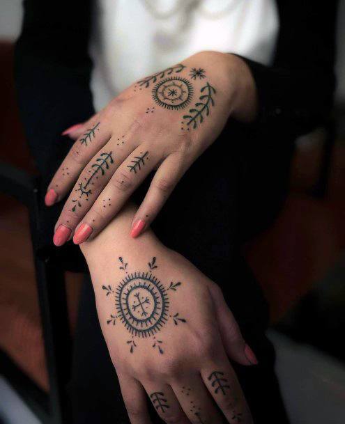 Females Handpoke Tattoos