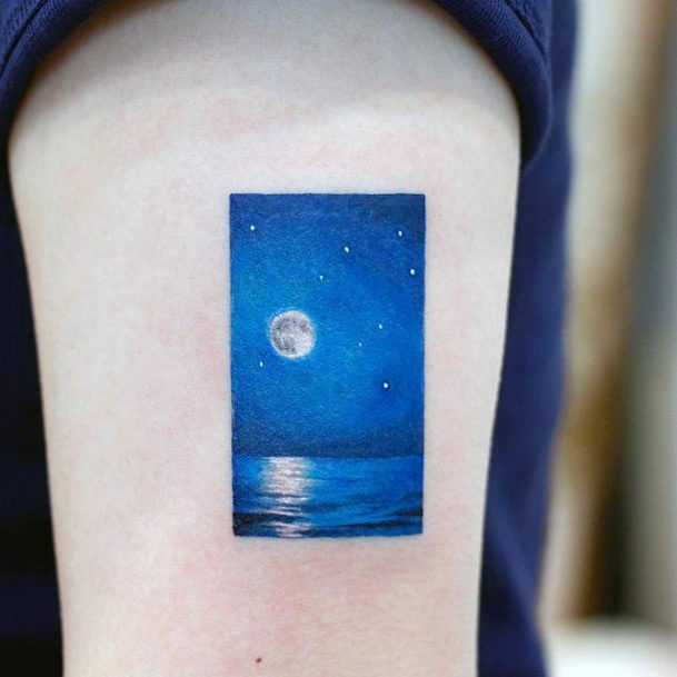 Females Landscape Tattoos