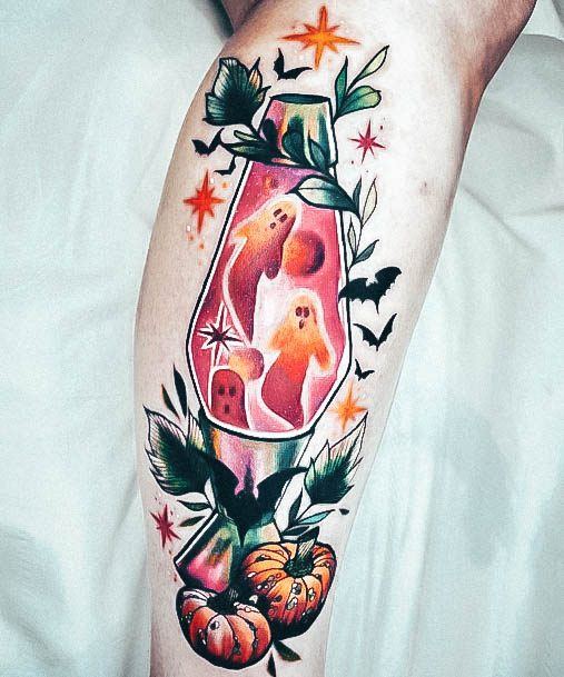 Females Lava Lamp Tattoos