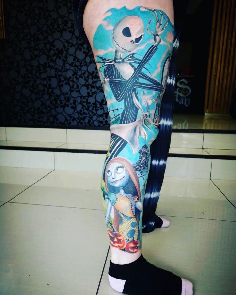 Females Leg Sleeve Tattoos