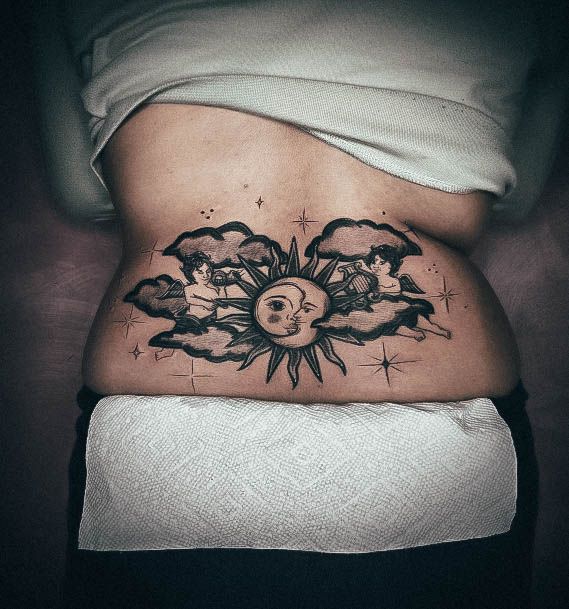 Females Lower Back Tattoos