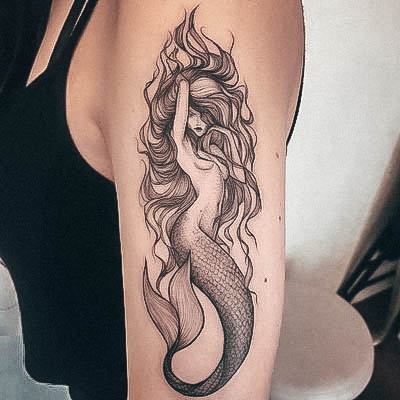 Females Mermaid Tattoos