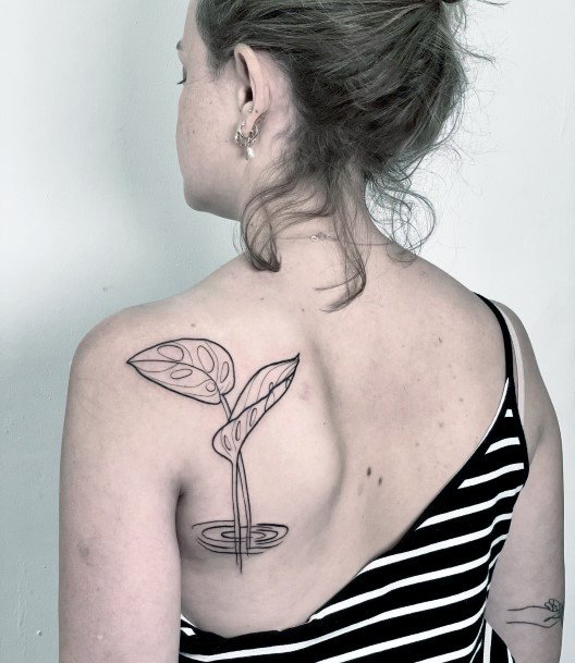 Females Monstera Tattoos