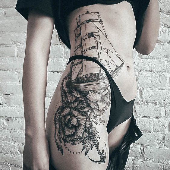 Females Nautical Tattoos