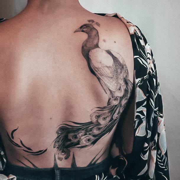 Females Peacock Tattoos