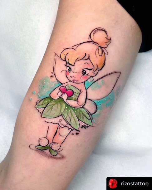 Females Peter Pan Tattoos