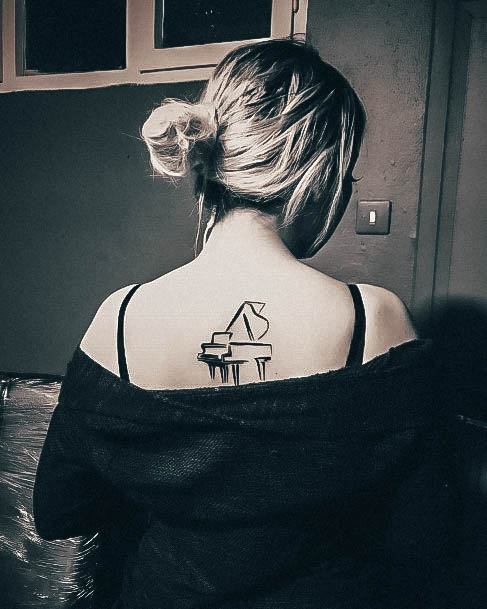 Females Piano Tattoos