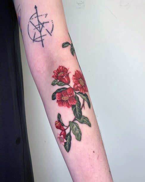 Females Pomegranate Tattoos