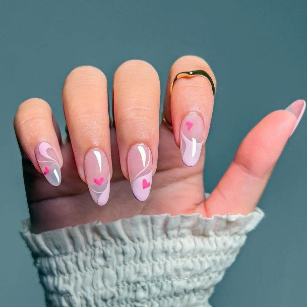 Females Rose Pink Nails