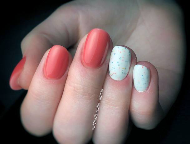 Females Salmon Nails