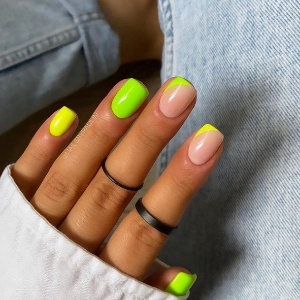 Females Short Yellow Nails