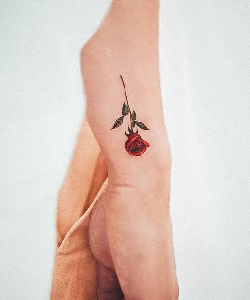 Females Small Rose Tattoos