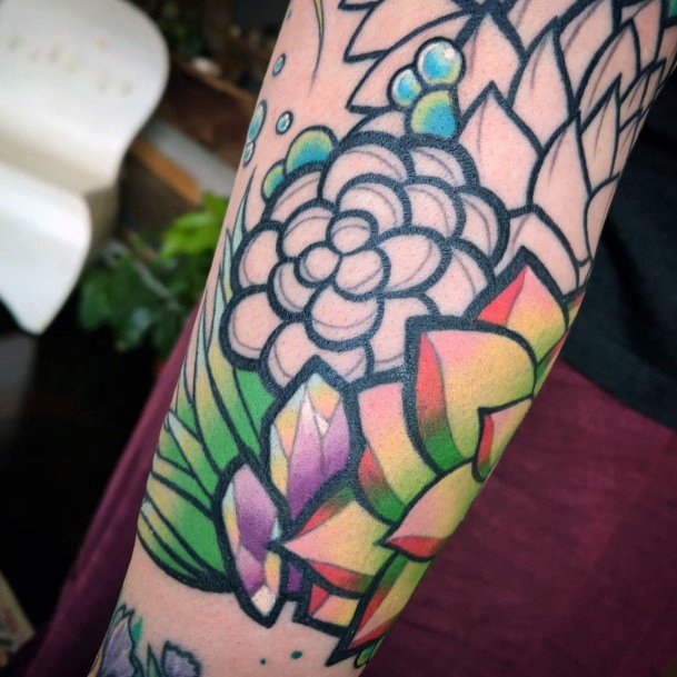 Females Succulent Tattoos