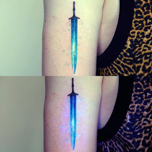 Females Sword Tattoos