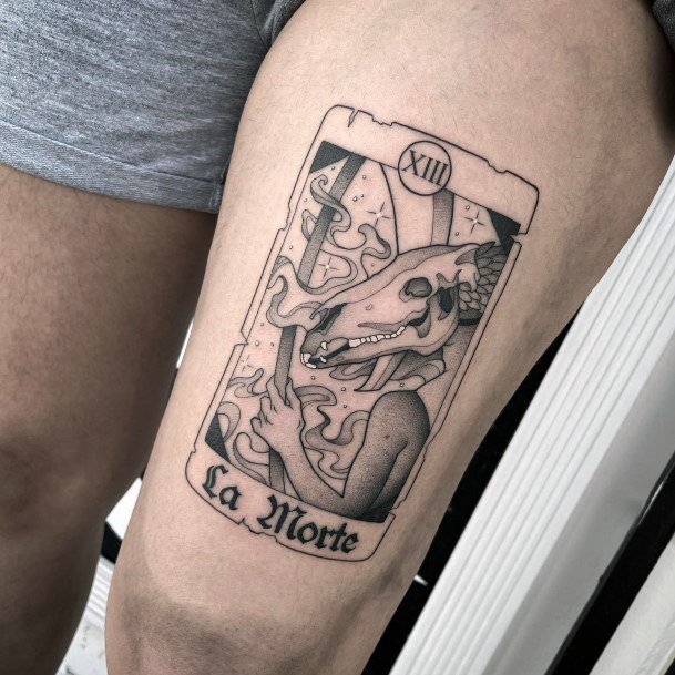 Females Tarot Card Tattoos