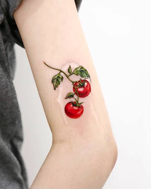 Females Tomato Tattoos