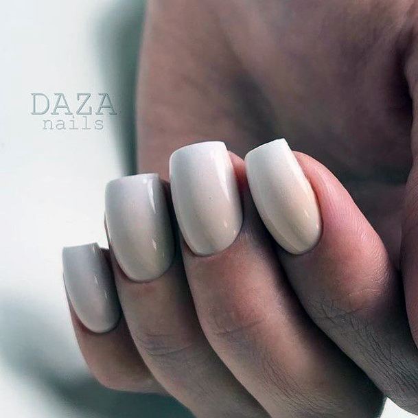 Females White Dress Nails