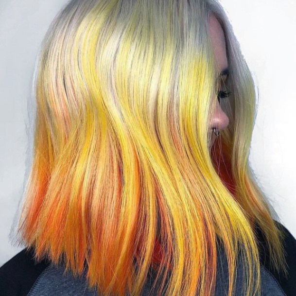 Top 100 Best Yellow Ombre Hairstyles For Women - Girl's Hair Ideas