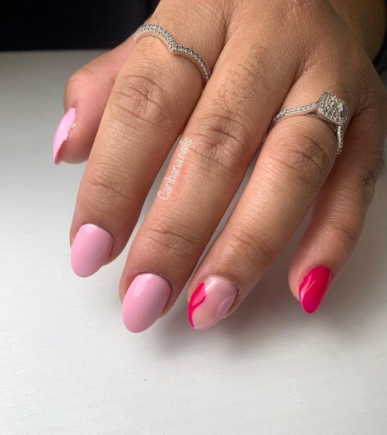 Feminine Abstract Nail Designs For Women